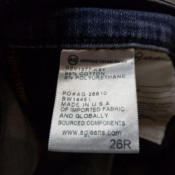 AG The Stevie Ankle Slim Straight Ankle Jeans Sz 26R - Picture 7 of 13